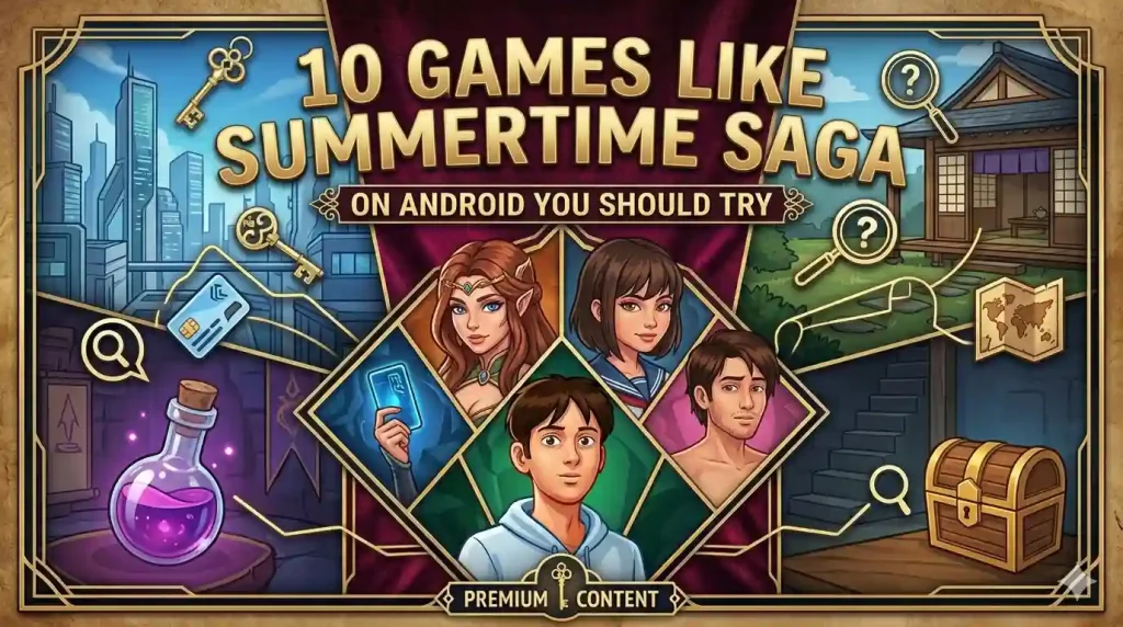 Looking for games like Summertime Saga on Android? Here are the best alternatives with similar gameplay, story choices, and character-driven progression — no emulator needed.
