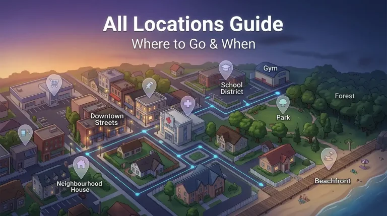 Summertime Saga — All Locations